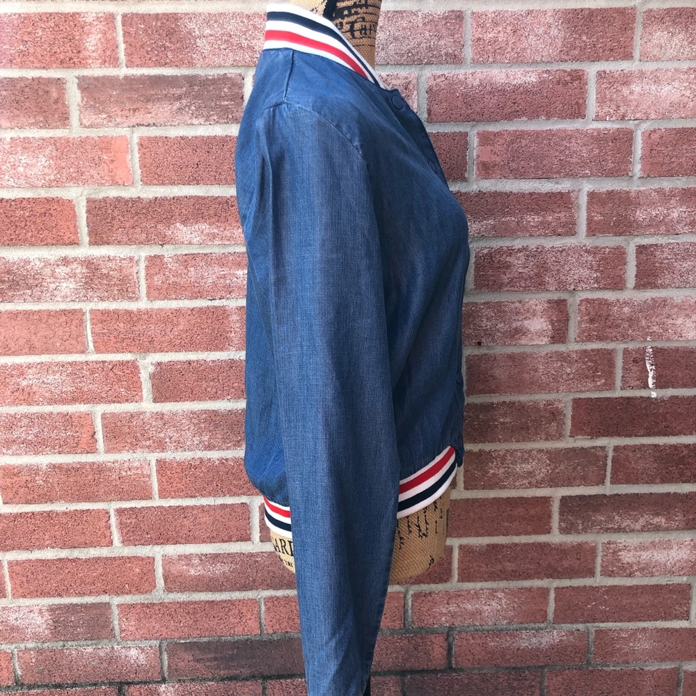 💋2/$30💋
Denim bomber jacket - Picture 5 of 6